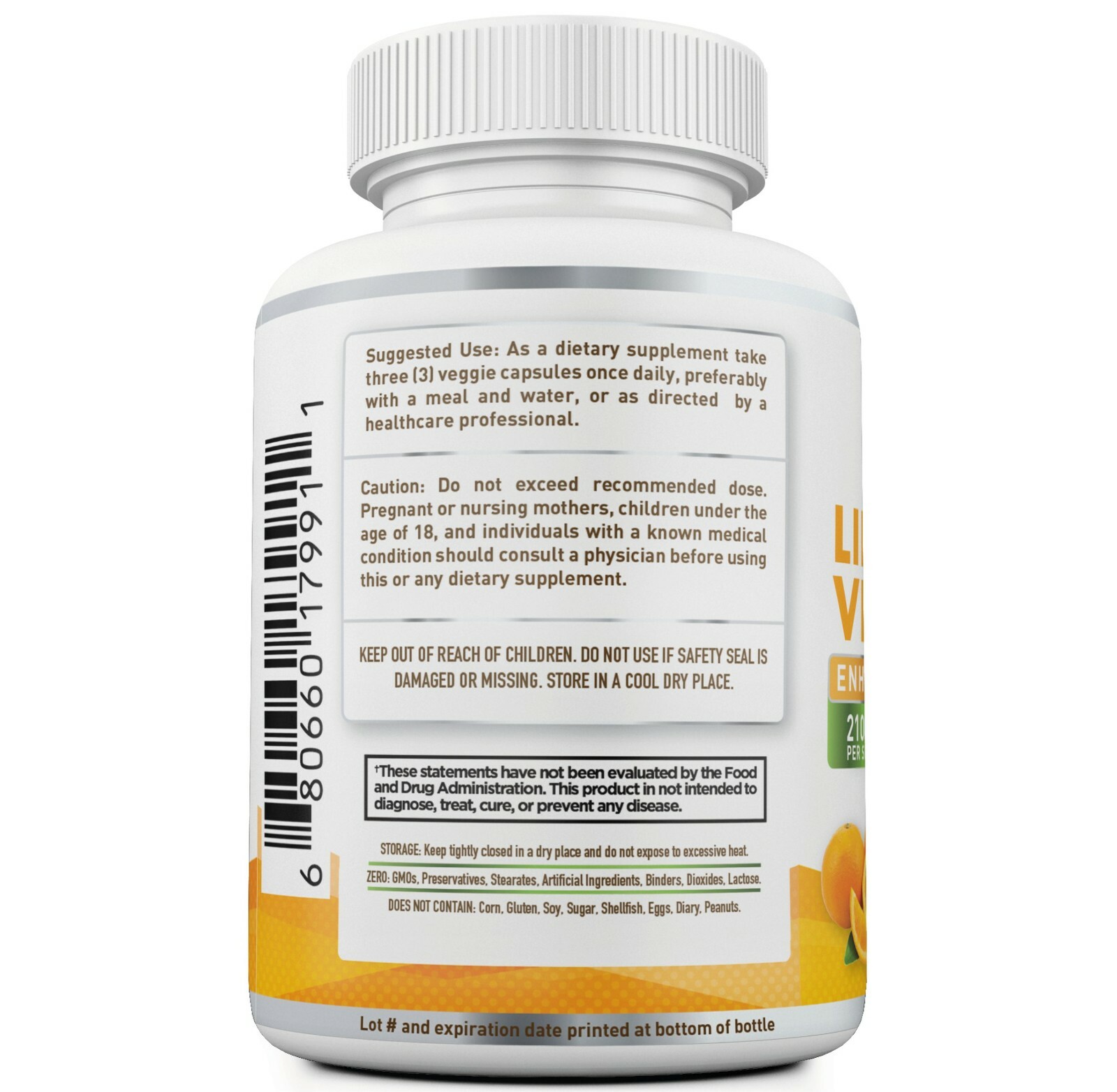 Nurture Alley Liposomal Vitamin C 2100mg- 180 Capsules High Absorption Ascorbic