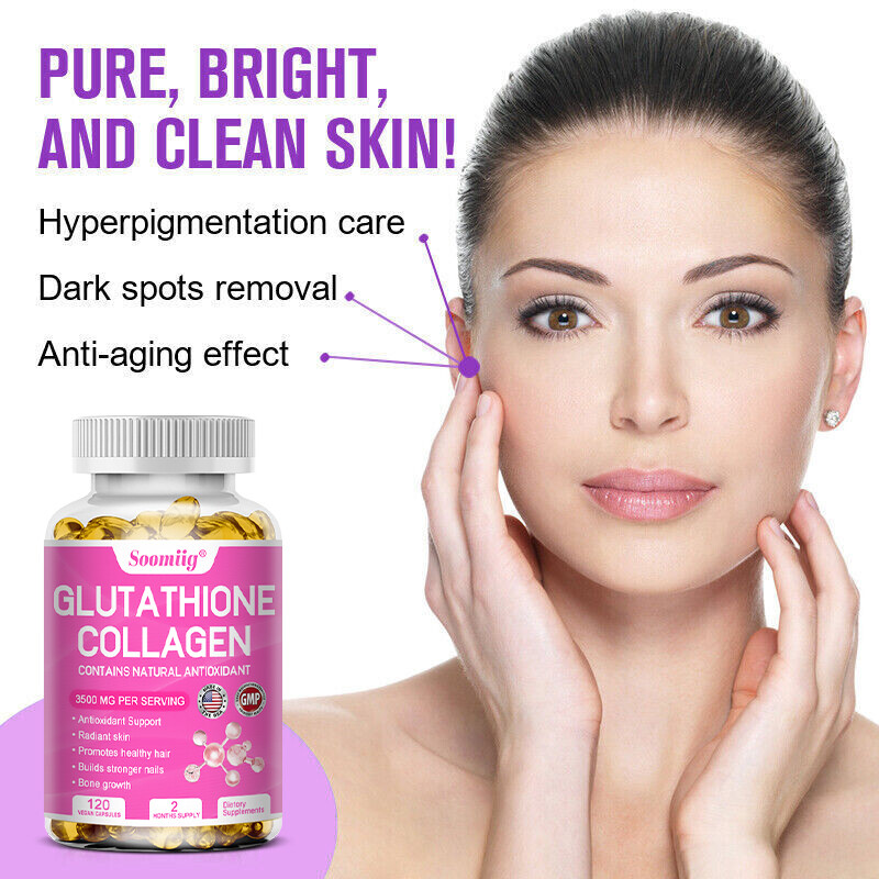 Glutathione Collagen Complex 3500 Mg Capsule Nourish The Skin Anti Aging Effect