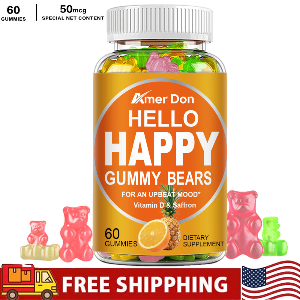 Hello Happy – Mood Balance Support, Reduce Fatigue – with Vitamin D & Saffron
