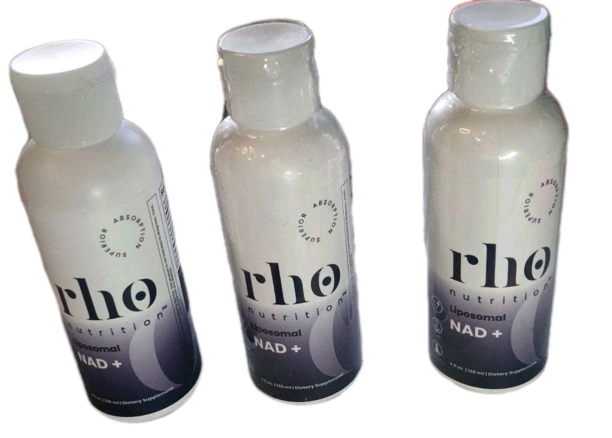 Rho Nutrition Liposomal NAD+ 4 fl oz Ultra-High Absorption Liquid 3PK Exp 11-27