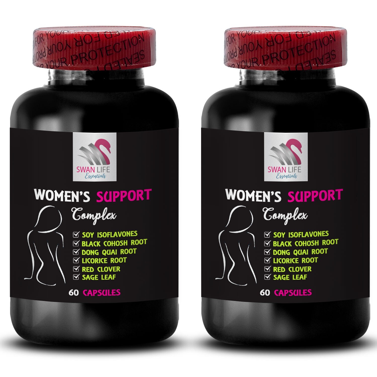 Herbal Remedies for Menopause – WOMENS SUPPORT COMPLEX – Soy Isoflavones 2 Bot