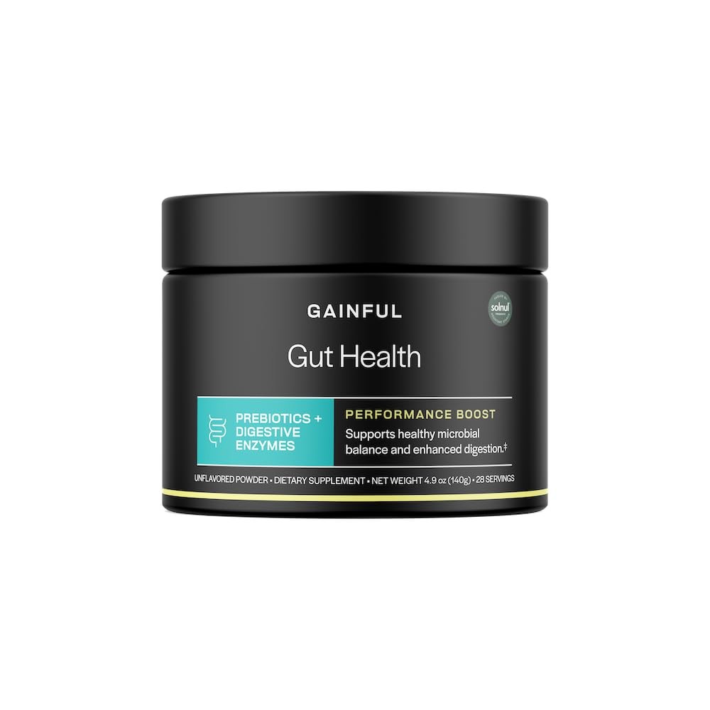 Gainful Gut Health Performance Boost Powder Prebiotics Digestive Enzymes 28 Serv