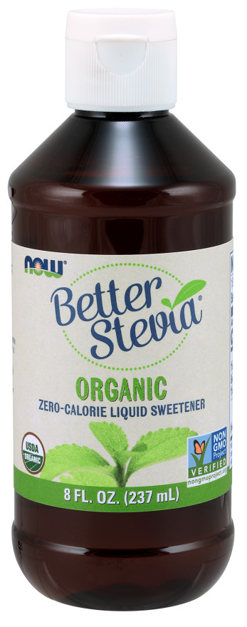 NOW Foods Certified Organic Liquid Stevia Extract 8 oz former Non-Bitter 1/26ex