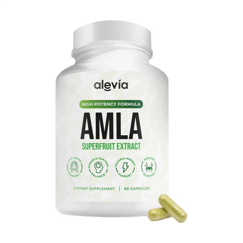 Organic Amla Capsules 1000mg – Indian Gooseberry Amla Fruit Supplement 60 Pieces