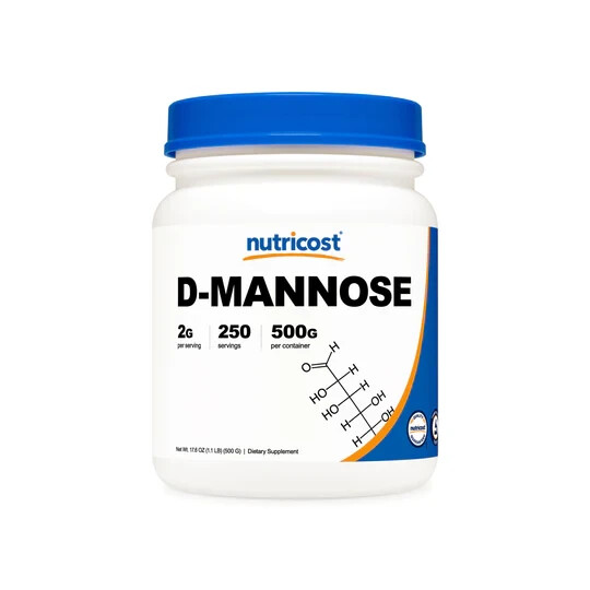 Nutricost D-Mannose Powder 500g , 2g Serving, Non-GMO, Gluten Free EXP 8/2027