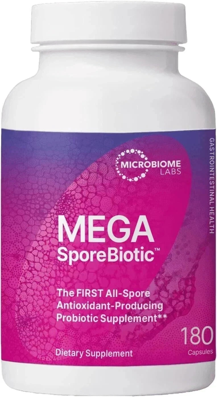 Microbiome Labs MegaSporeBiotic (180 Capsules) – Probiotic 7/27 Exp!