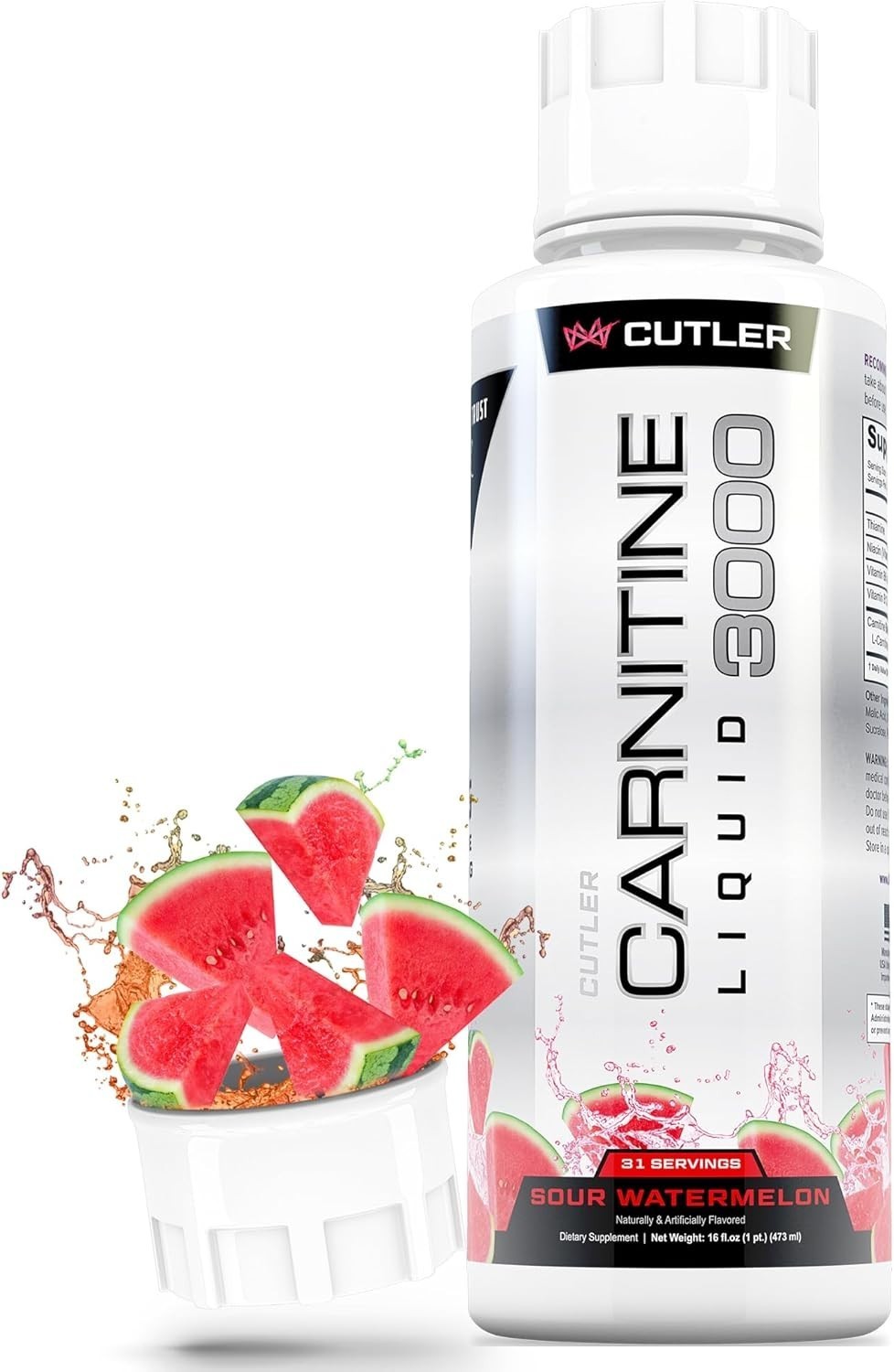 Cutler Nutrition Carnitine 3000 Liquid – Daily Energy Workout Recovery Support