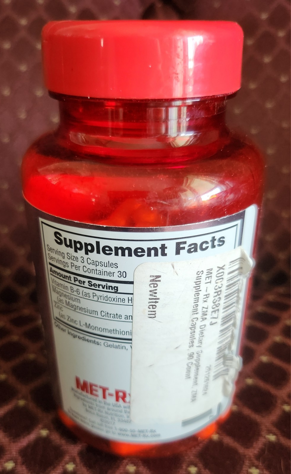 MET-Rx ZMA Dietary Supplement 90 Capsules