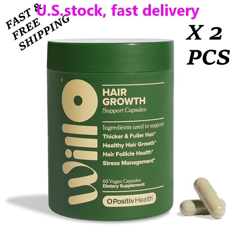2 PACKS-WILLO Hair Growth Support for Women –Thicker, Fuller Hair & Healthy Hair
