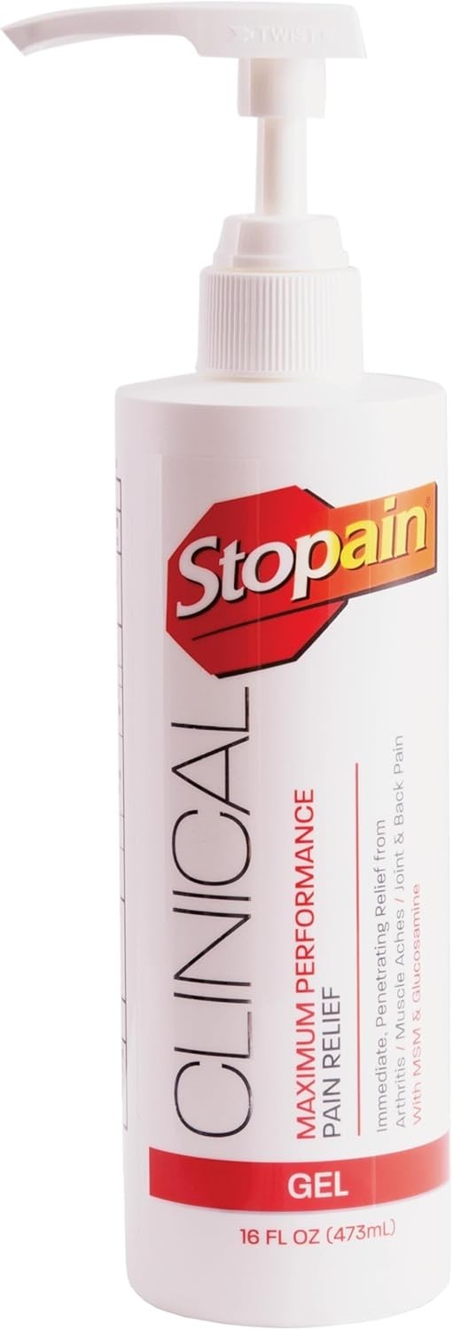 Stopain Pain Relief Clinical 16oz, Made in USA, Maximum Performance Pain Reli…
