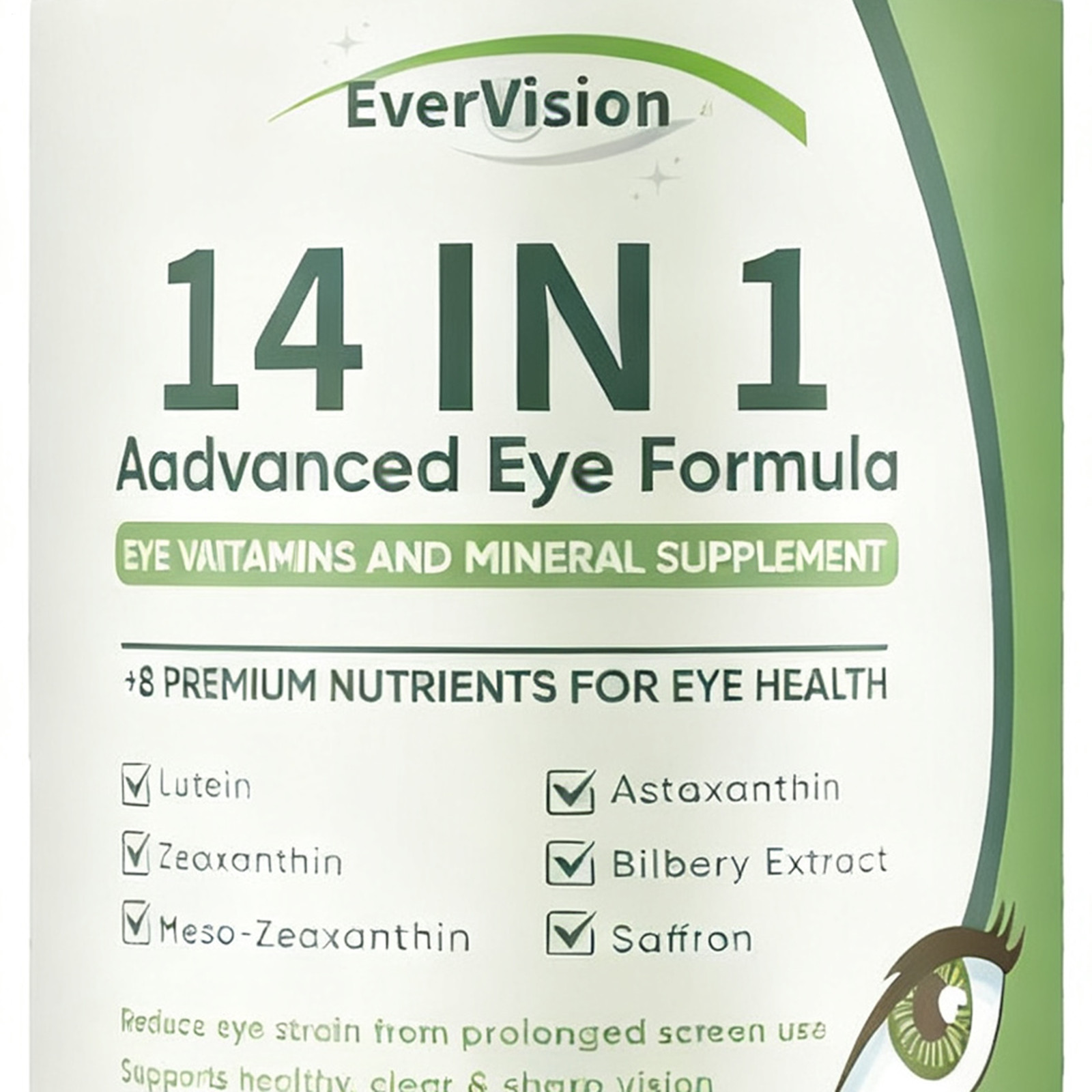 Evervision 14 in 1 Advanced Eye Formula 60 Pieces Vision Protection Formula