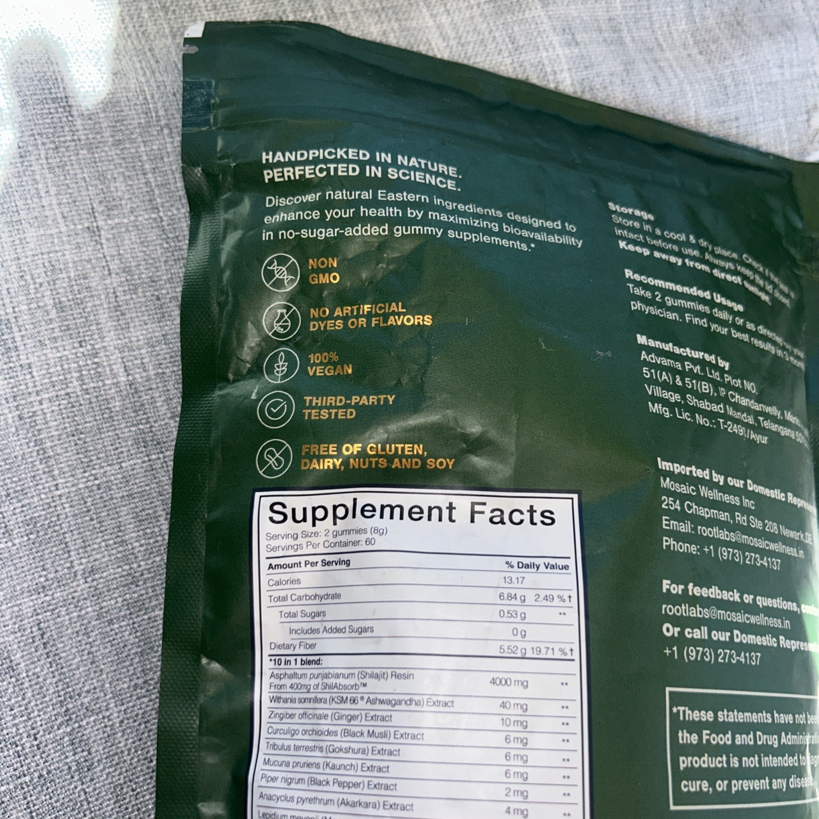 Root Labs 10 In 1 Alpha Gummies 16.93 oz Exp. 3/2027 ~ 120 Gummies