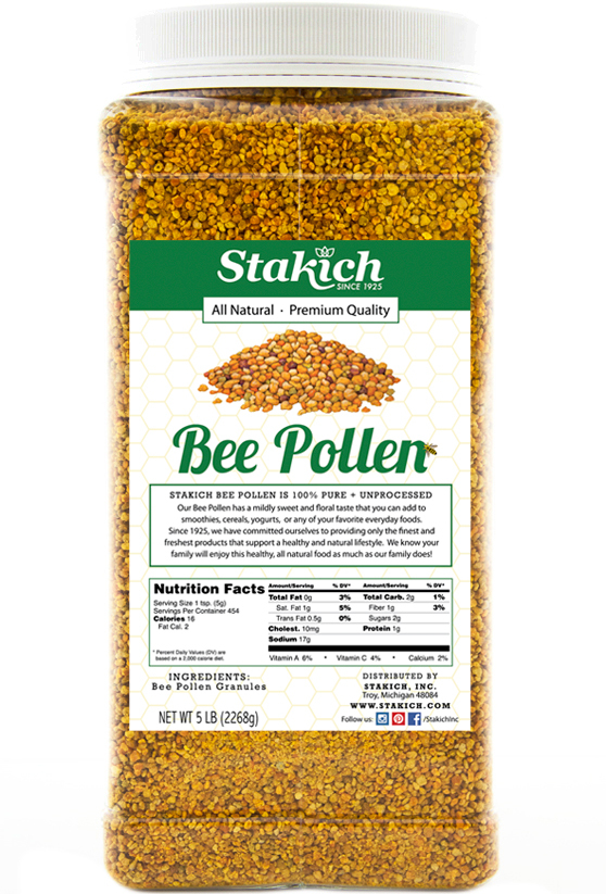 BEST EMERGENCY FOOD SUPPLY 5 lb PURE BEE POLLEN GRANULES 100% Fresh Raw SALE