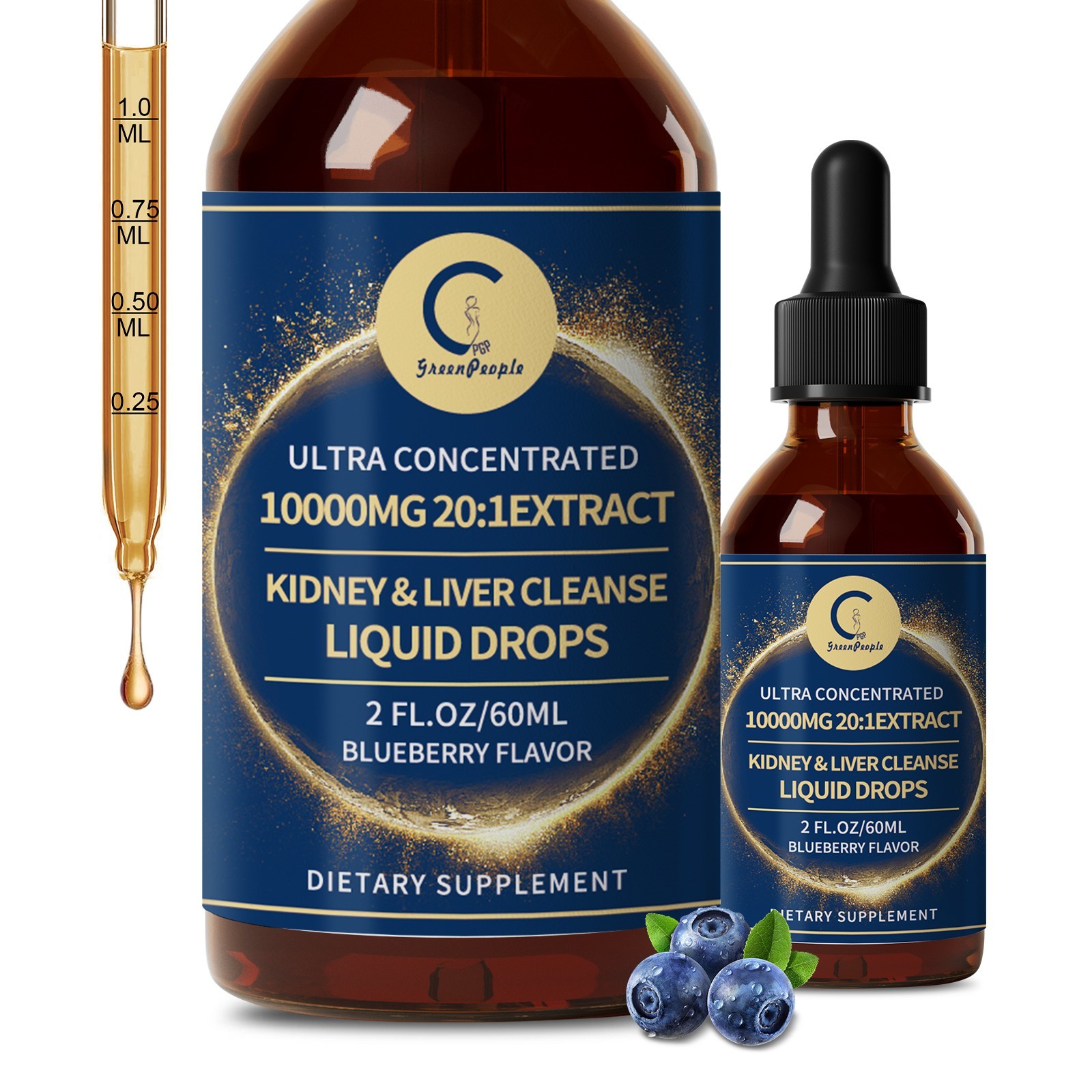 Kidney Cleanse Detox & Repair Supplement Natural Herbal Extract Drop 60ML