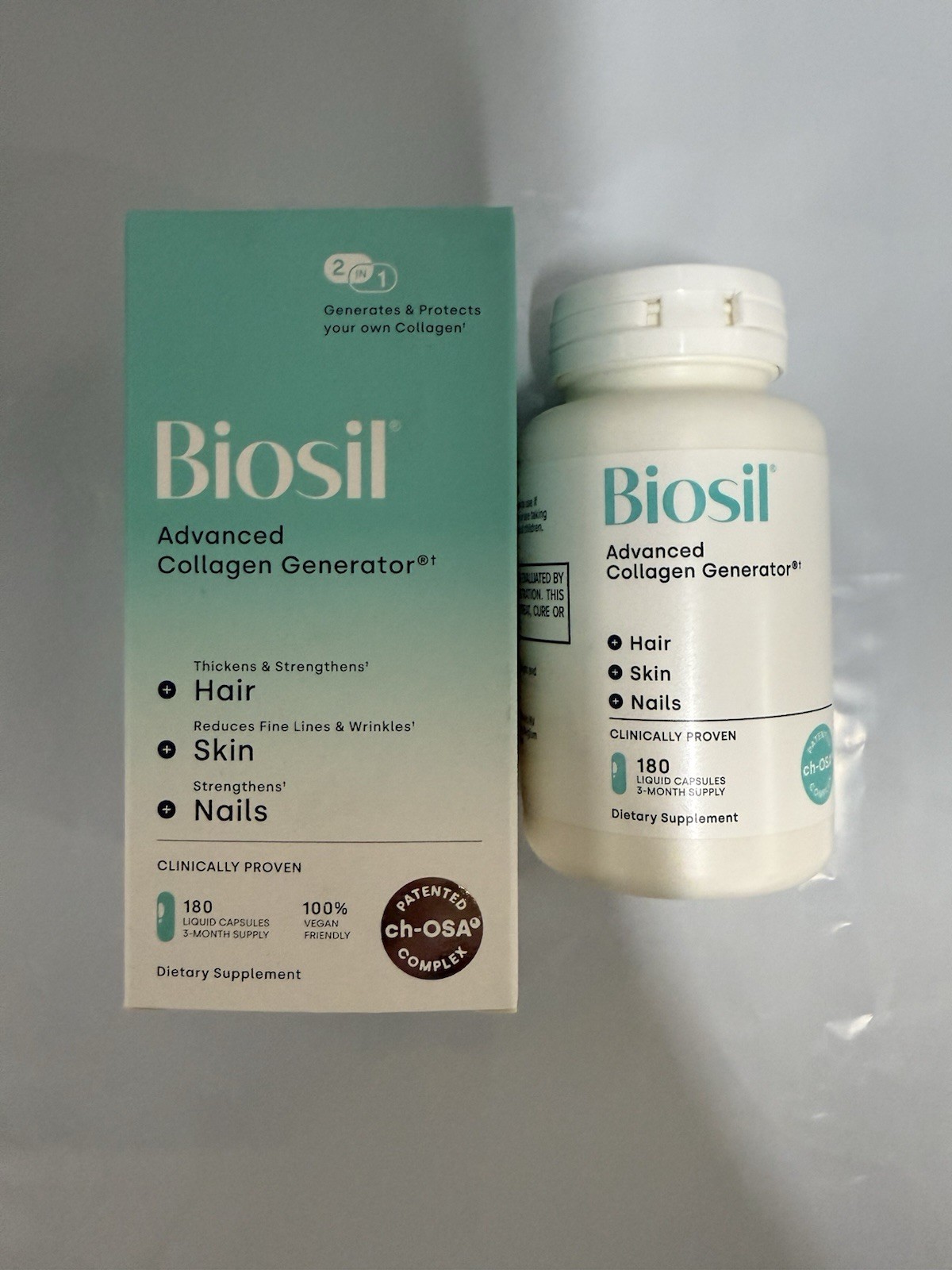 Pack of 2 Biosil Collagen Booster Supplement – 180 Liquid Capsules #7