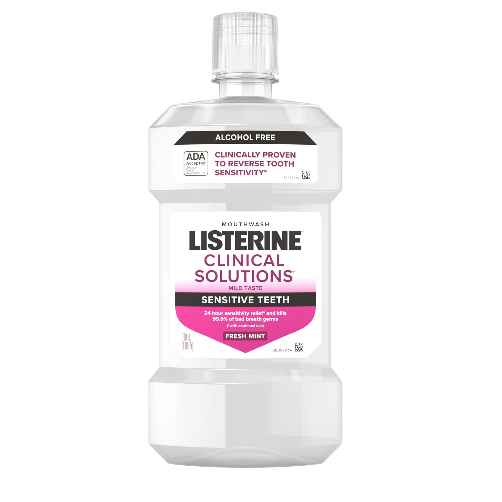Listerine Clinical Solutions Sensitive Teeth 16.9 Fl Oz (Pack of 1), White