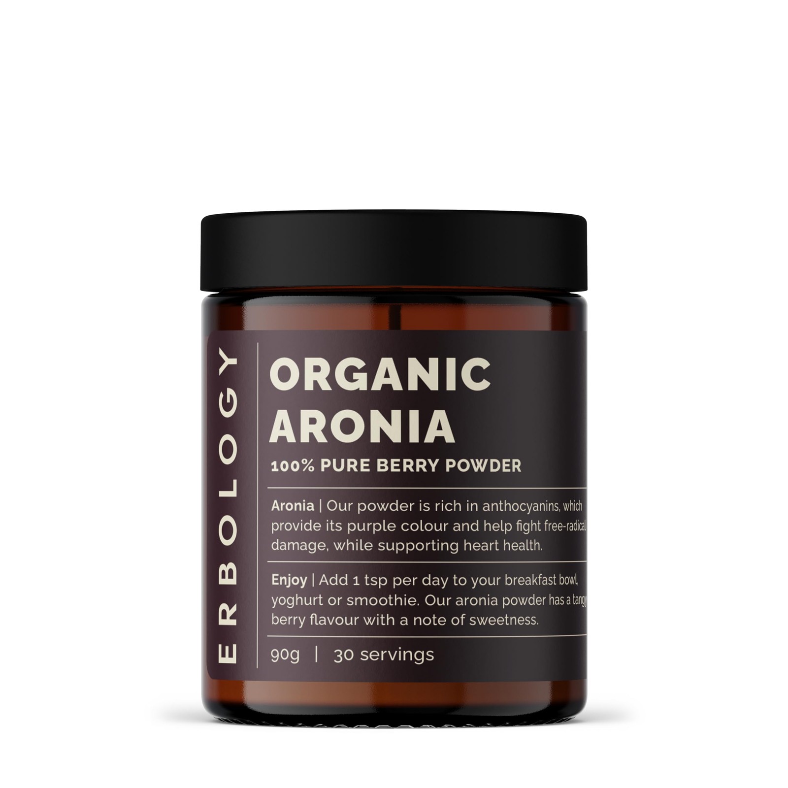Organic Aronia Berry Powder 3.2 oz – 30 Servings – Supports Skin Health – Ric…