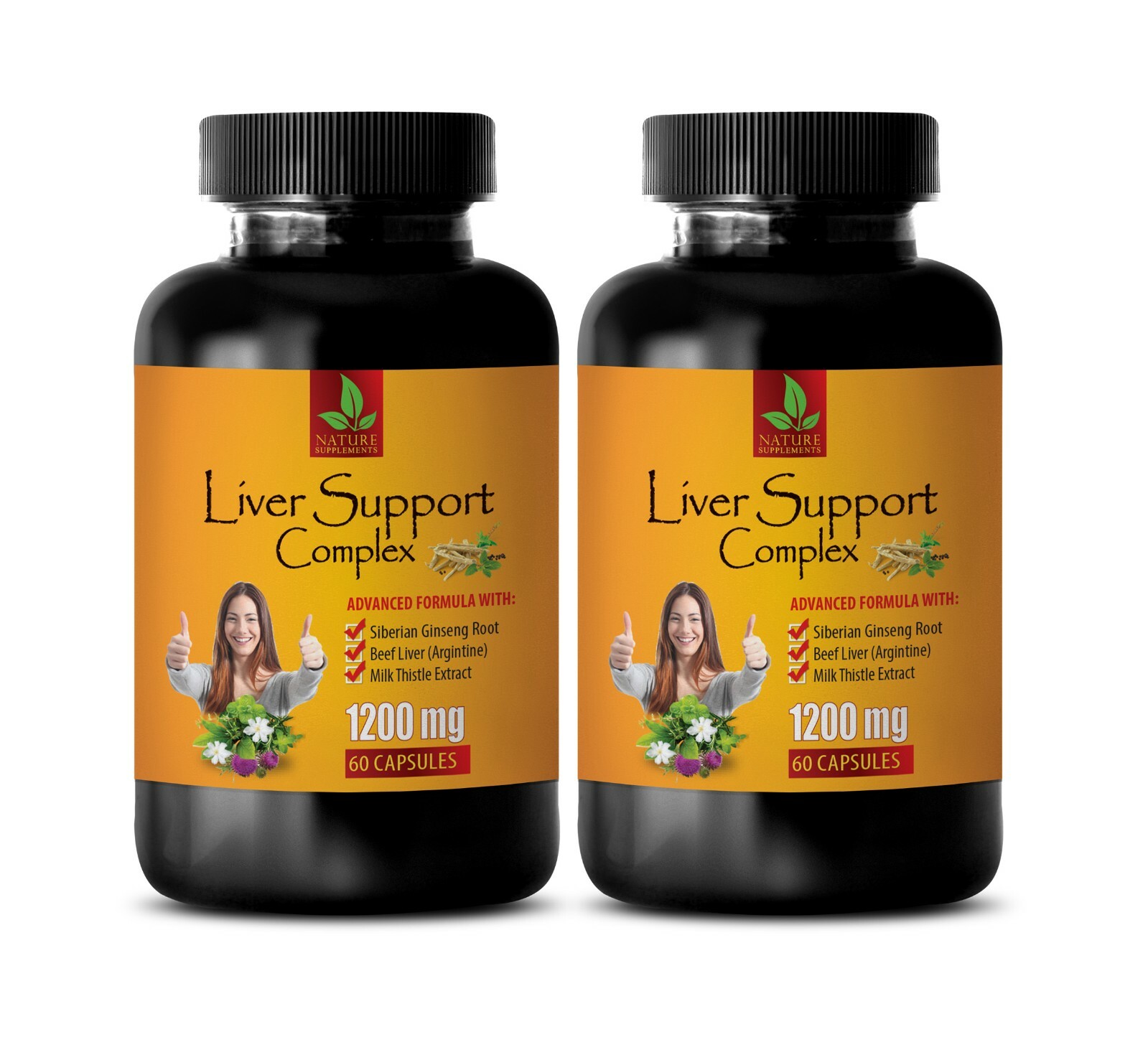 liver detox – LIVER SUPPORT COMPLEX – liver cleanse – 2 Bottles 120 Capsules