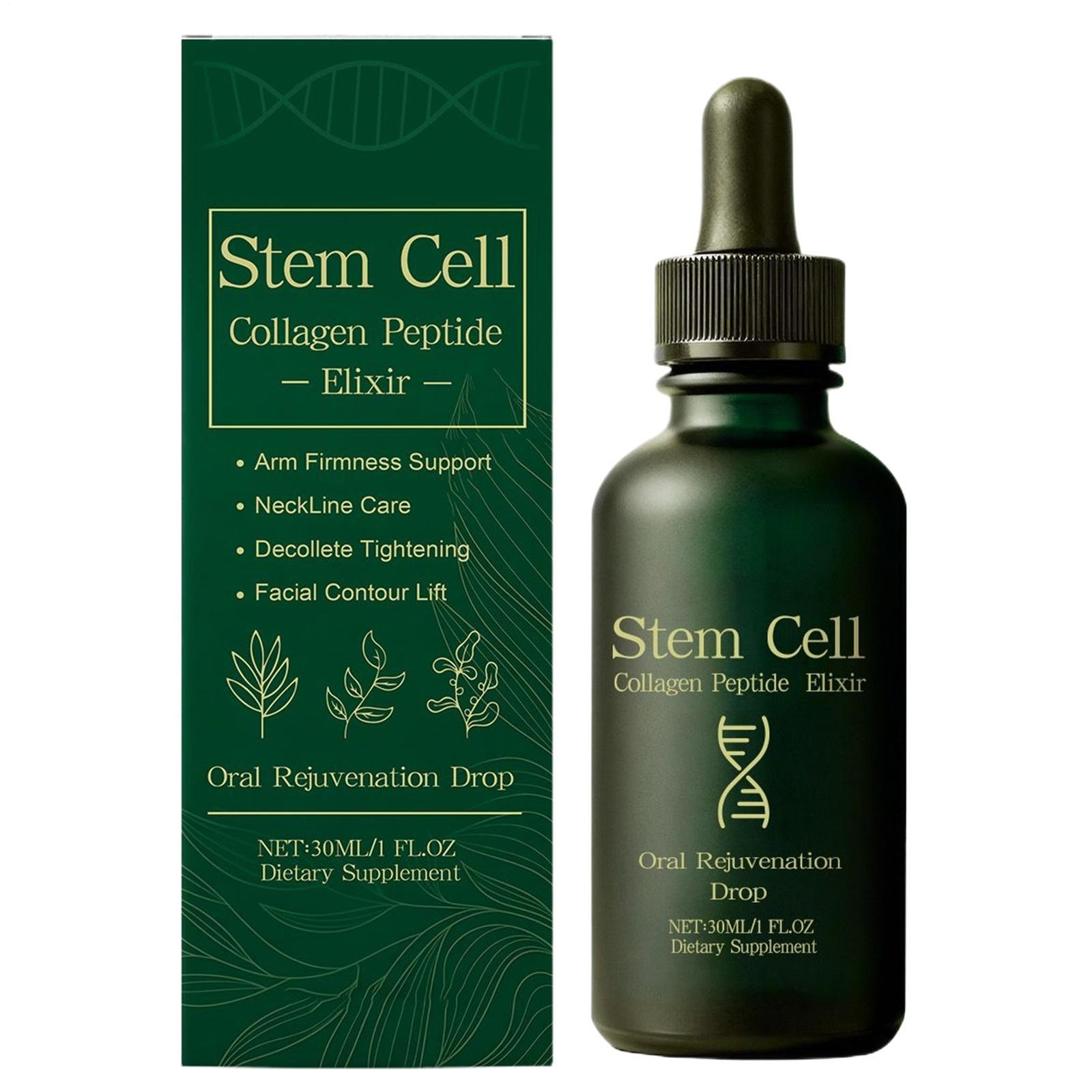 Stem Cell Collagen Peptide Oral Rejuvenation Drops Sagging Skin Reduce Wrinkle