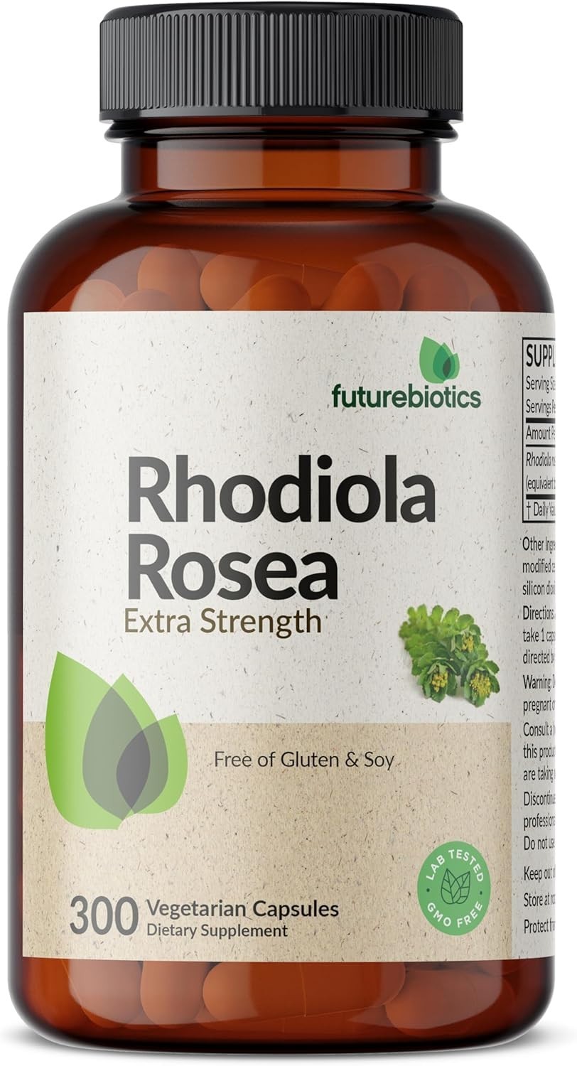 Rhodiola Rosea 1000 MG – 300 Capsules for Energy & Brain Health