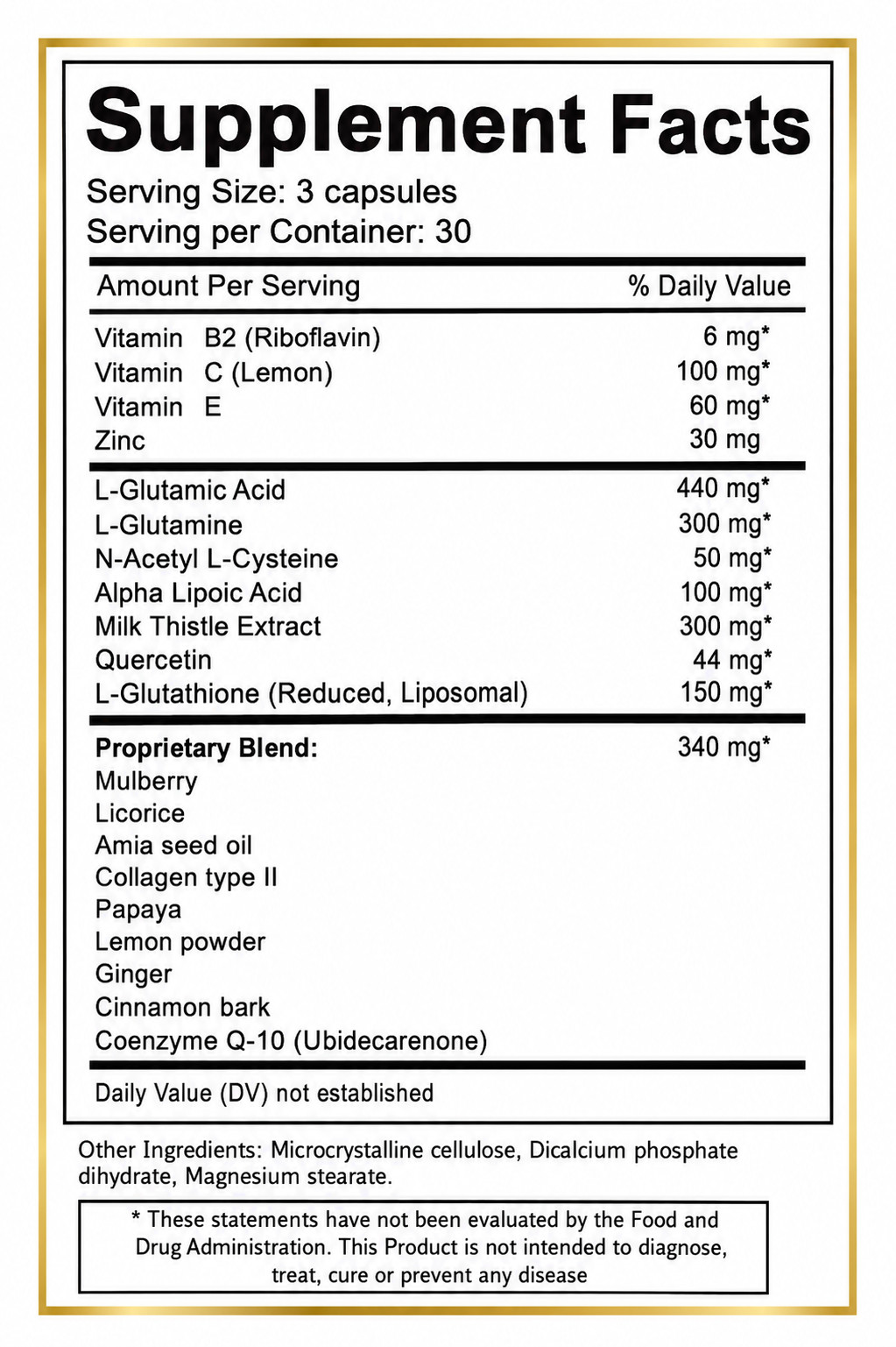 Vitamisan Liposomal Glutathione 3000mg – 90 Capsules – Master Liver Detox