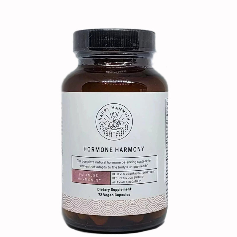 HormonalHarmony Happy Mammoth Hormone Aid Supplement For Women 72 Capsules