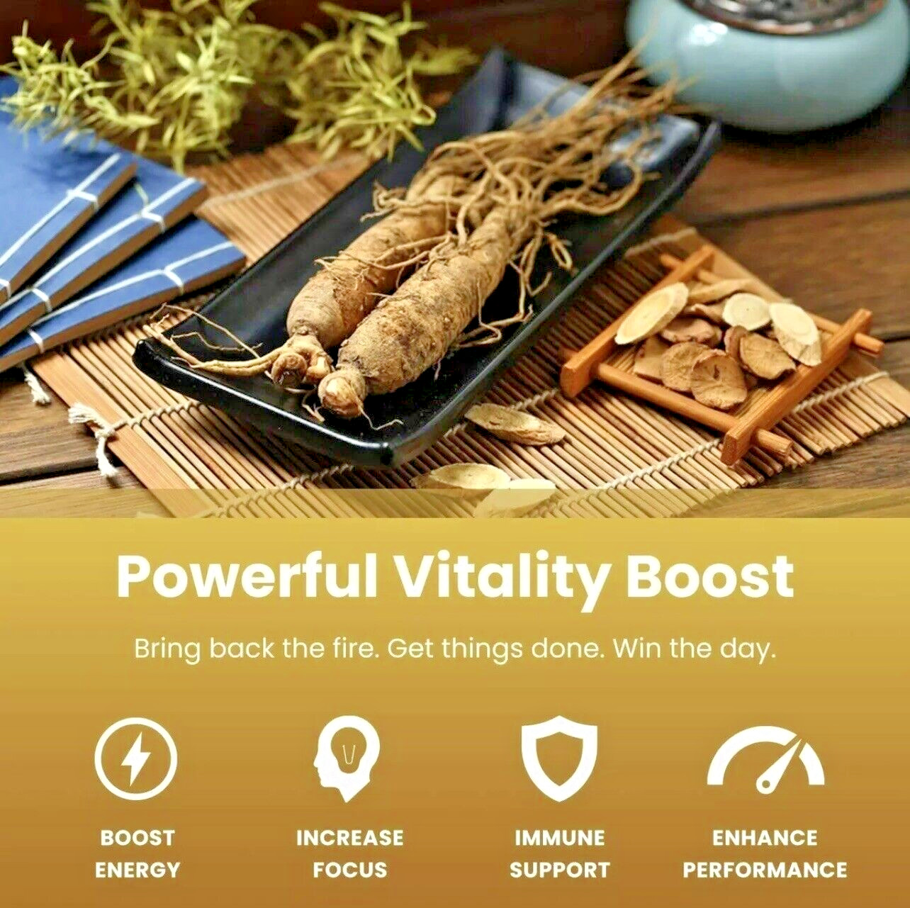 Super Power Plus Ginseng Energy Liquid Supplement 1oz x 05 Bottles