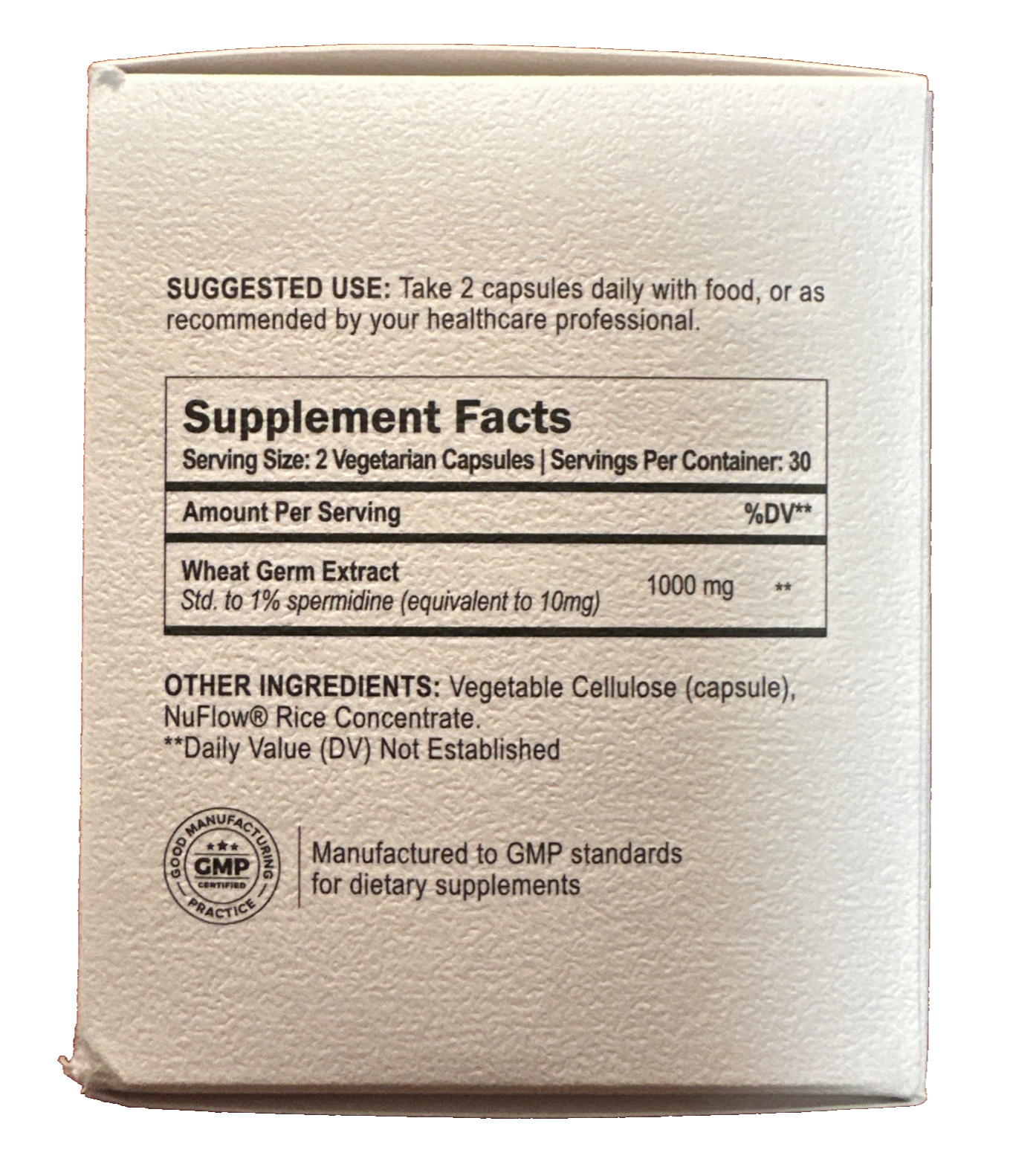 OMRE Spermidine Supplement (10Mg of Non-Synthetic Spermidine) 3rd-Party Tested