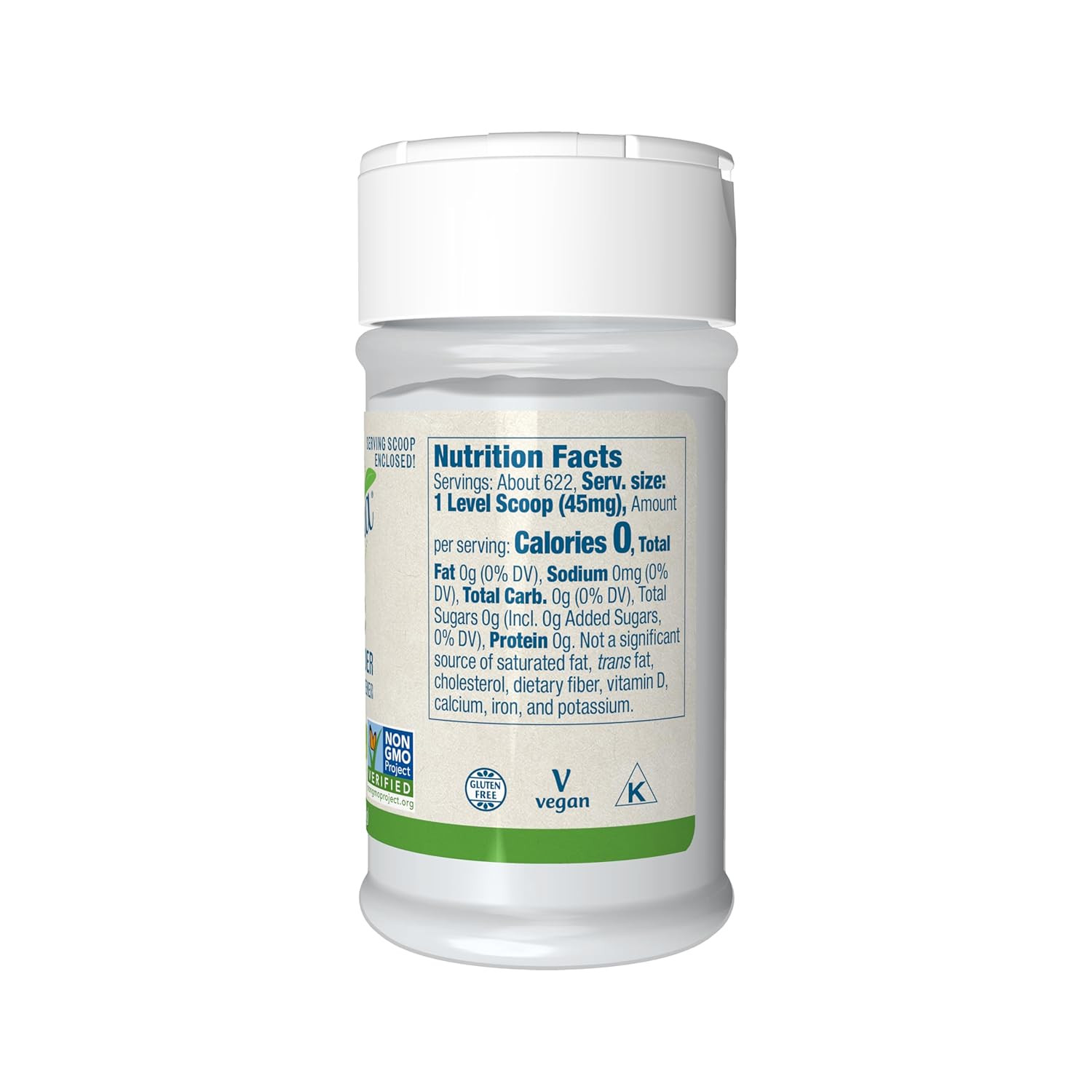 , Certified Organic Better Stevia, Extract Powder, Zero-Calorie Sweetener, Certi