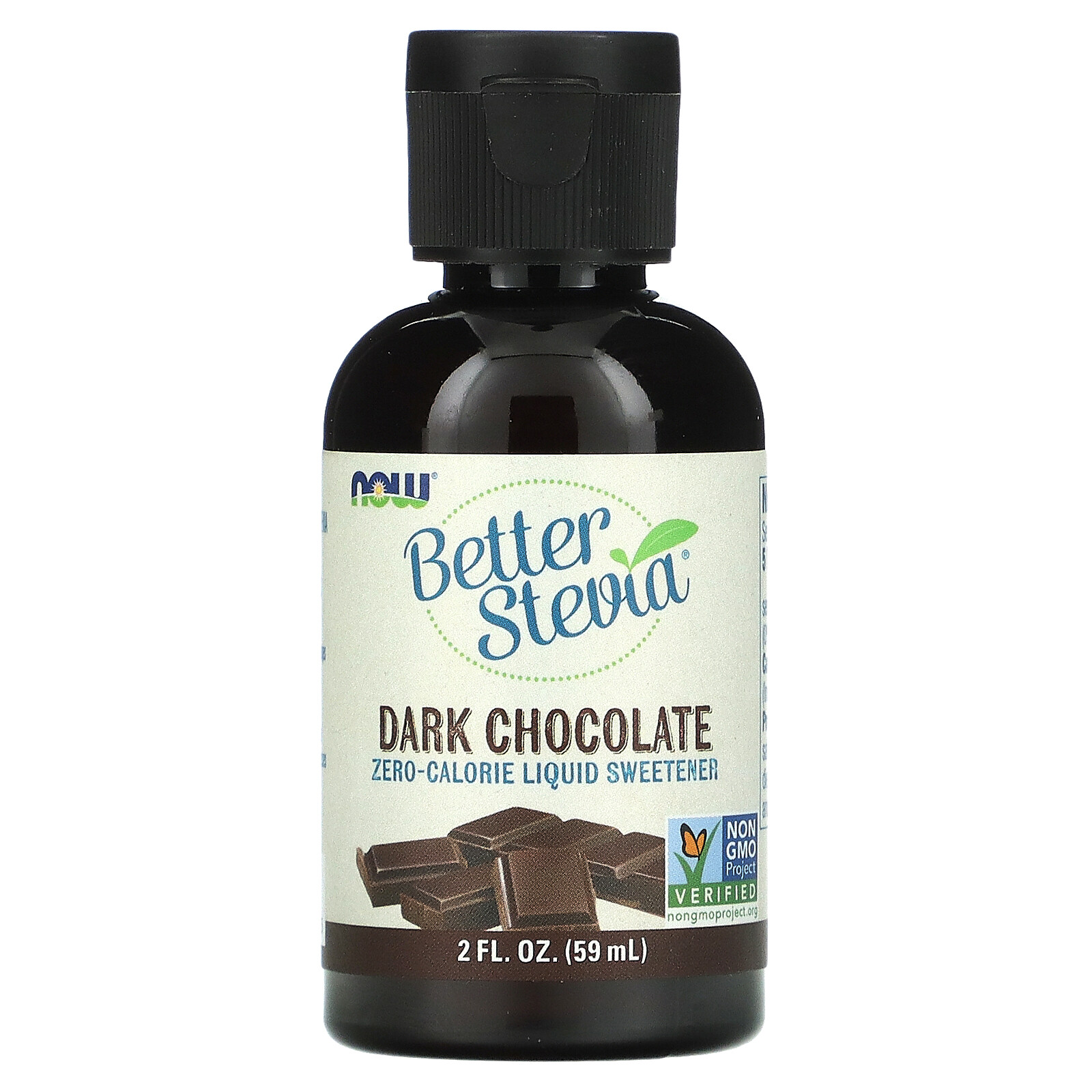 Better Stevia, Zero-Calorie Liquid Sweetener, Dark Chocolate, 2 fl oz (59 ml)