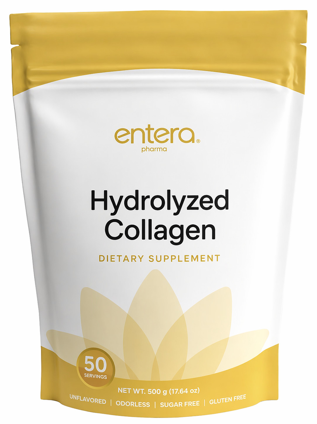 Entera Pharma: Hydrolized Collagen, Powder, 500g, Sugar & Gluten Free