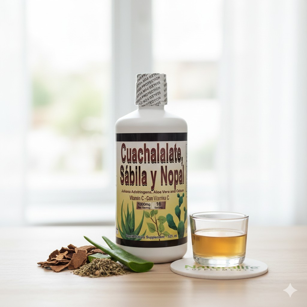 Cuachalalate, Sabila Y Nopal 32 Fl Oz