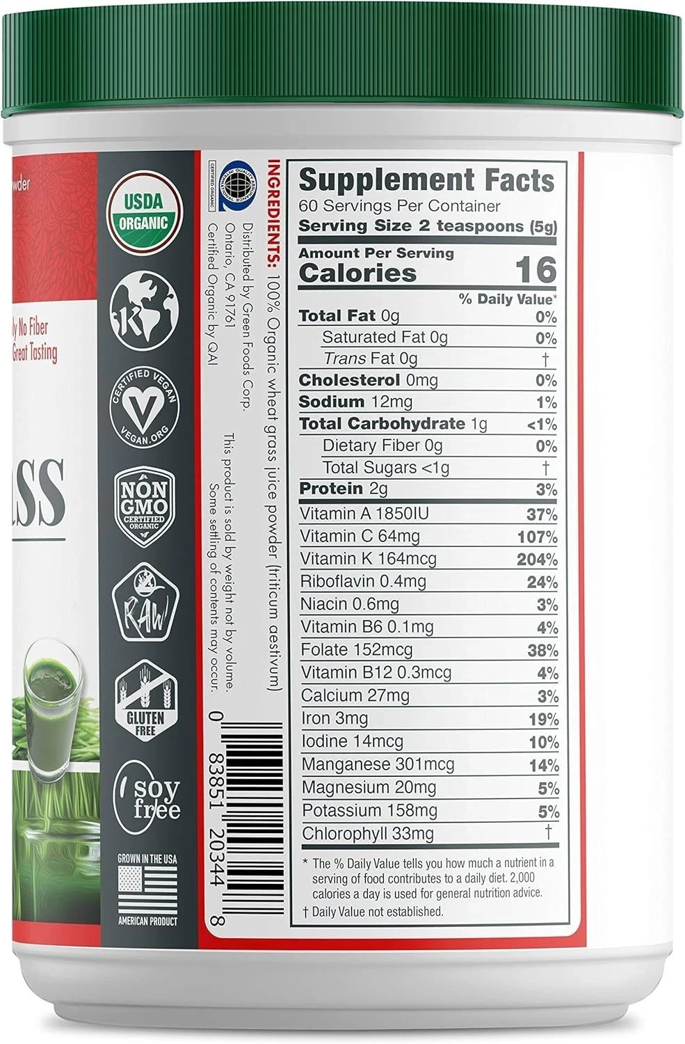 Green Foods – Wheat Grass Shots • 10.6 oz Each (Pack of 3)