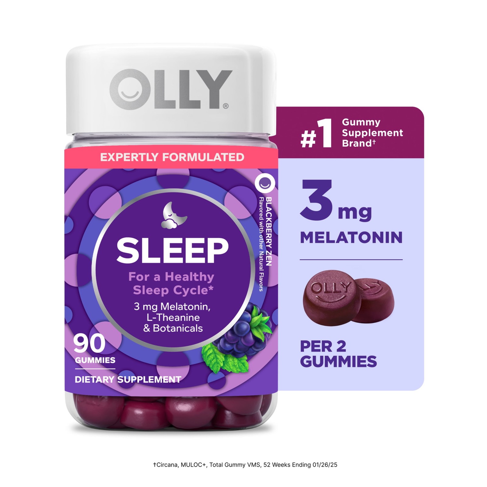 Restful Sleep Melatonin Gummies, 50 Ct