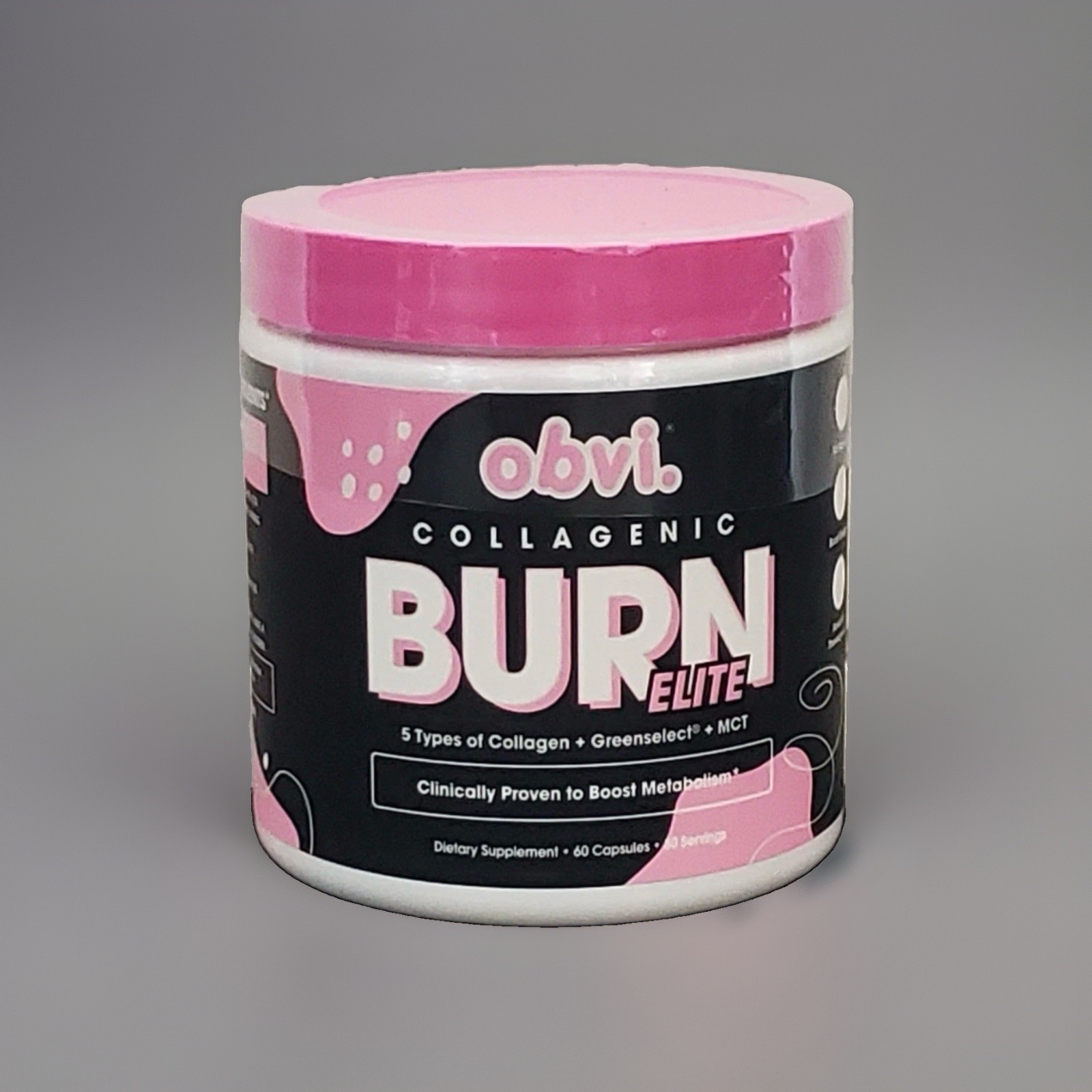 Obvi Burn Elite Supplement Collagen & Green Tea – Boosts Metabolism Exp. 11/2027