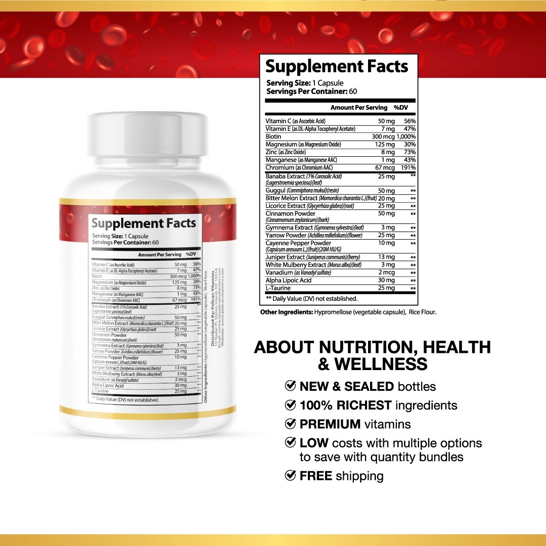 Blood Balance- Blood Support- 60 Capsules