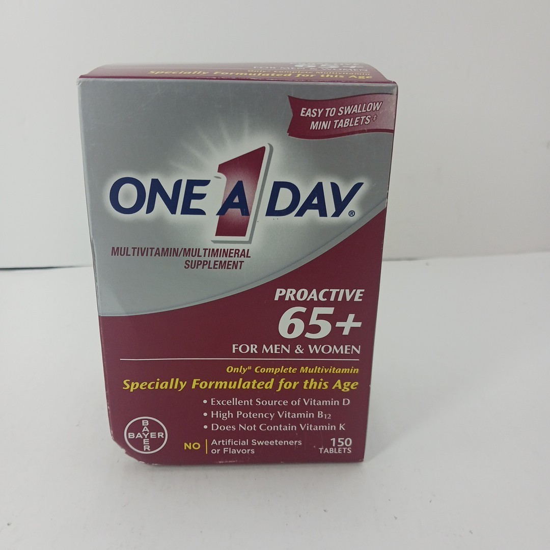 One A Day Proactive 65+ Multivitamin Tablets for Men and Women 150ct Exp 6/2026