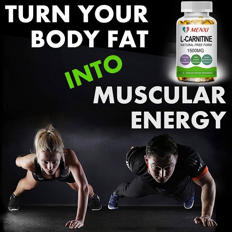 L-Carnitine Capsule – Fat Burner,Metabolism,Energy Booster,Muscle Gain 60 Pills