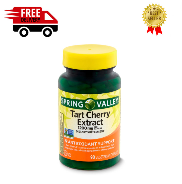 Spring Valley Tart Cherry Extract Dietary Supplement, 1200 Mg 90 Count Free Ship