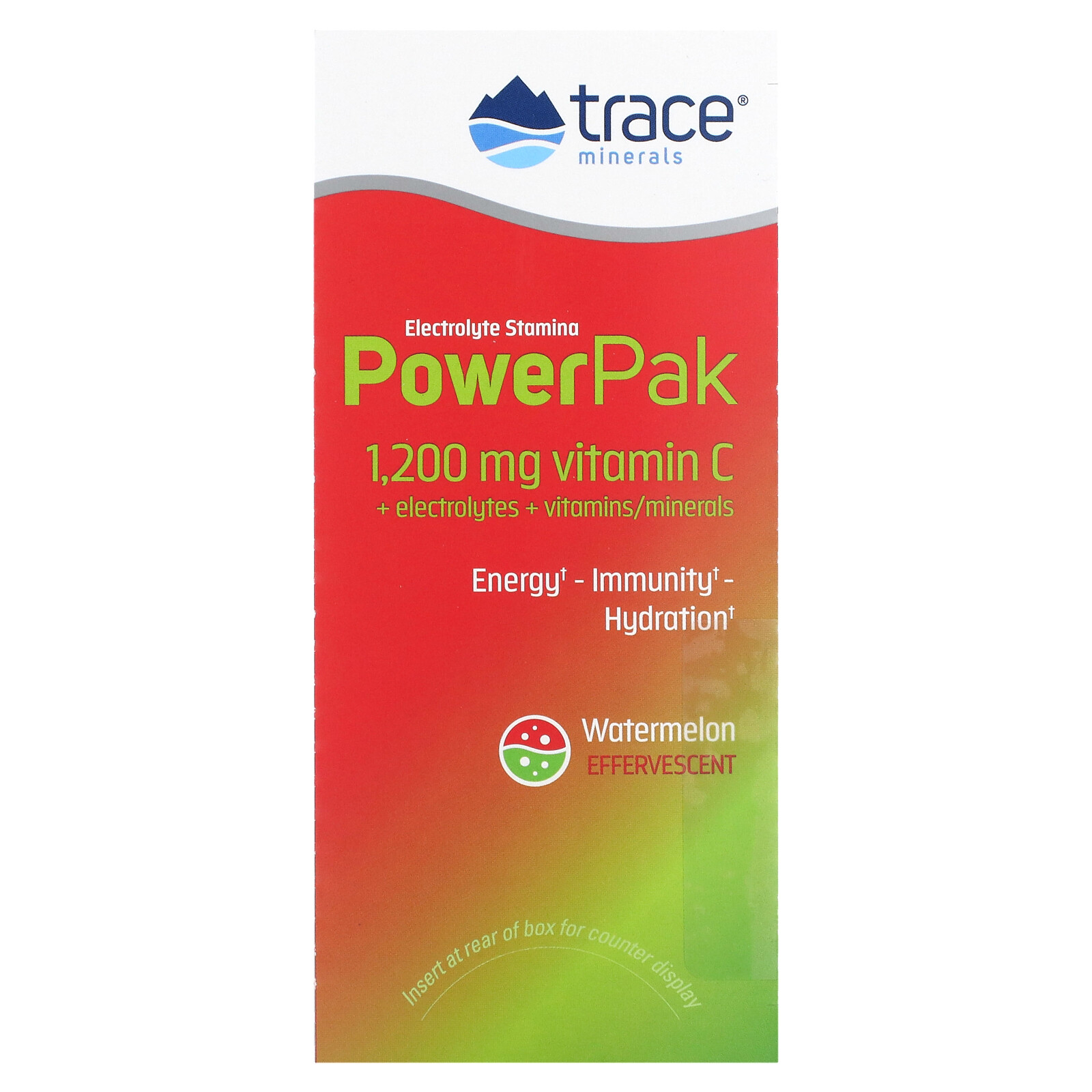 Electrolyte Stamina PowerPak, Watermelon, 30 Packets, 0.19 oz (5.5 g) Each
