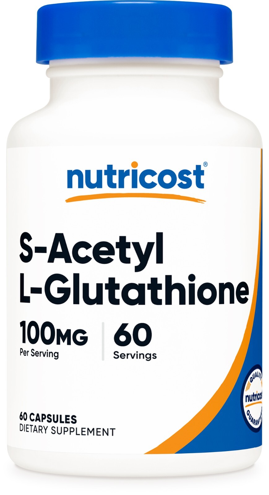 Nutricost S-Acetyl-L-Glutathione 100MG, 60 Capsules, – GMO-Free, Vegan