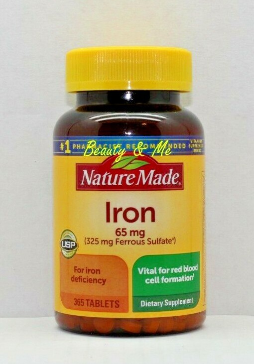 Nature Made Iron 65 mg – 365 Tablets Dietary Supplement