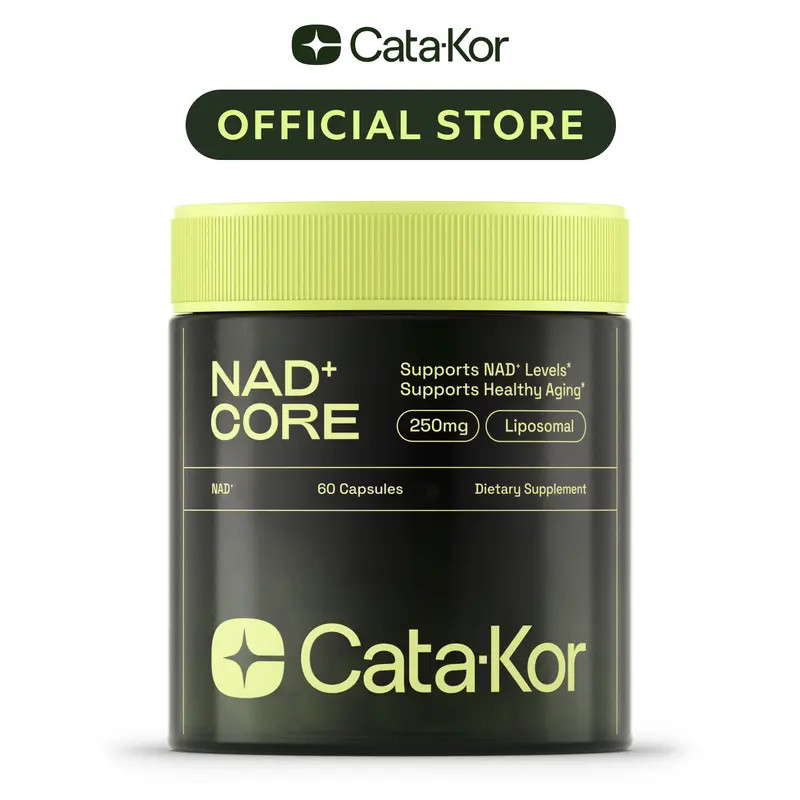 NAD+ Supplement 250mg Per Serving, 60 Capsules 30-Day Supply, Cata-Kor Advanced