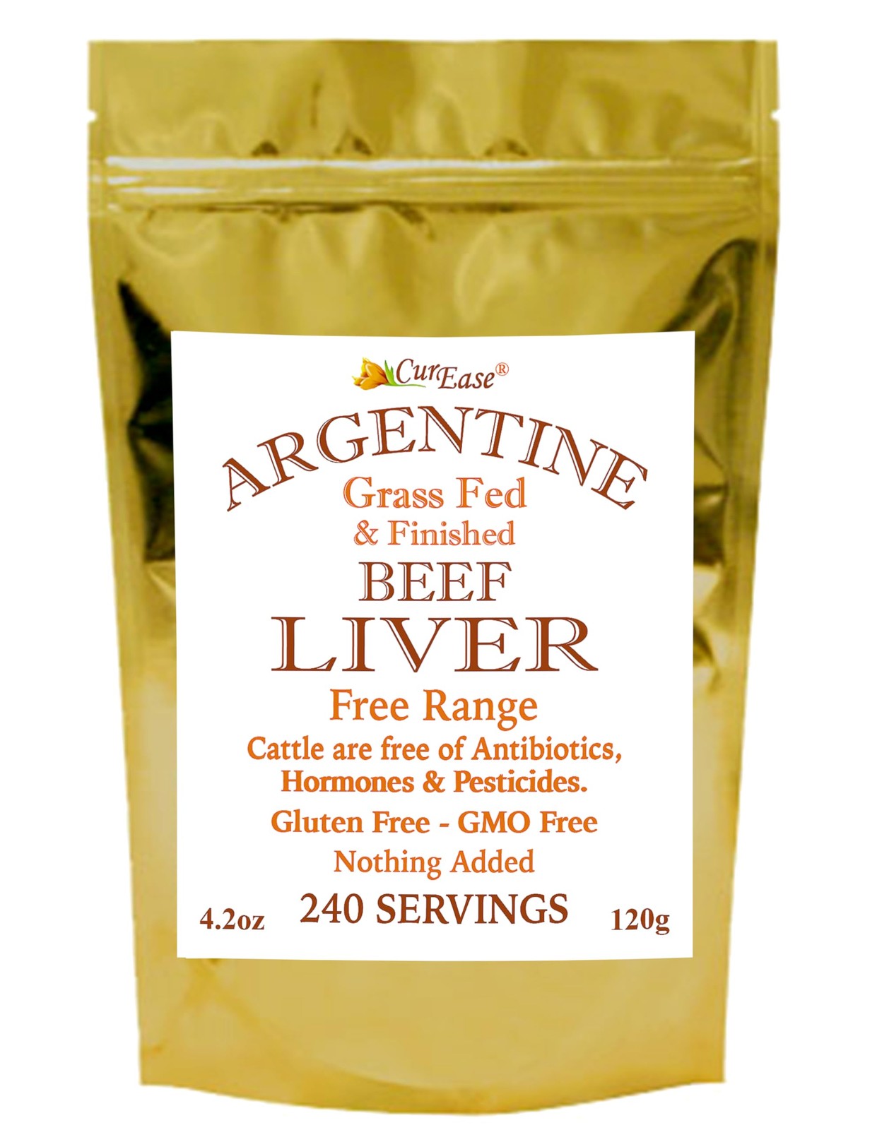 Beef Liver Powder – Grass-Fed, Undefatted, 240 Servings, 4.2 oz