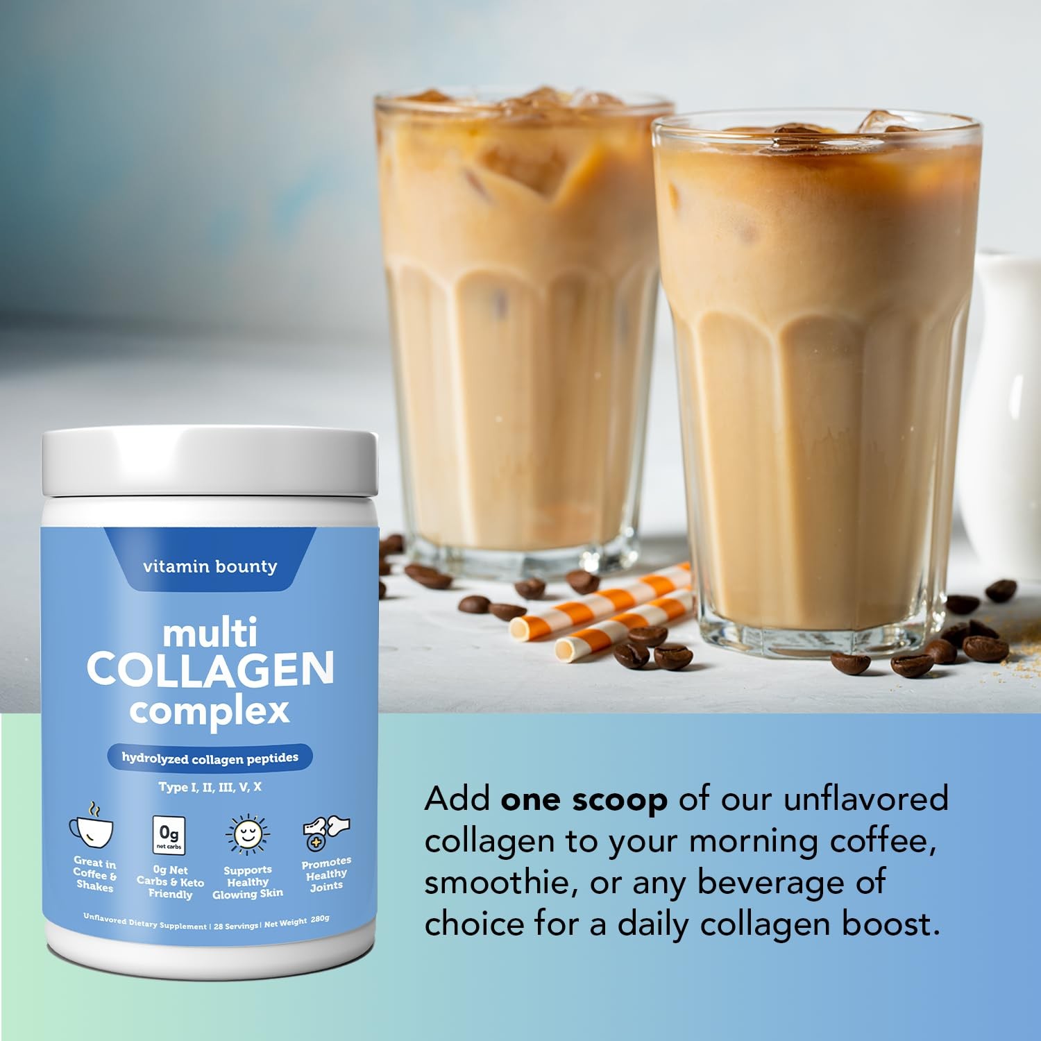 Vitamin Bounty Multi Collagen Complex – Hydrolyzed 8.25 Ounce (Pack of 1)