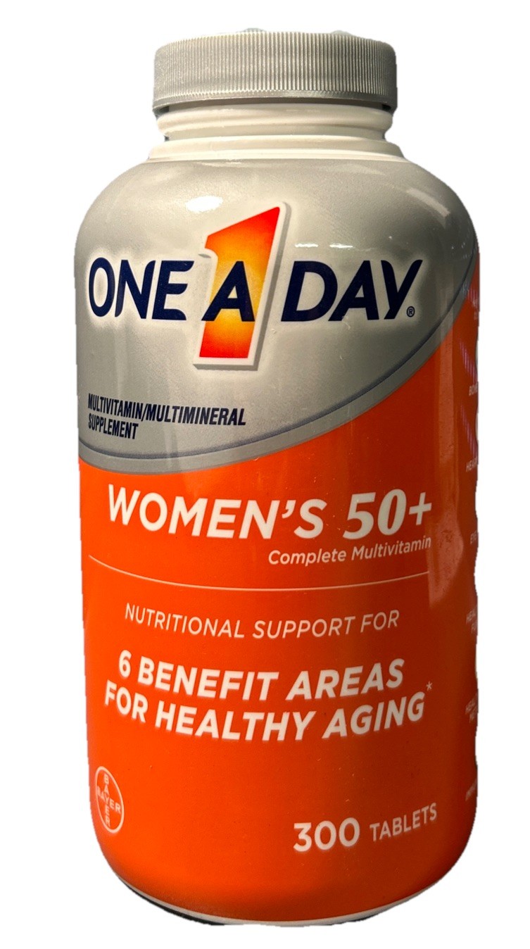 One A Day Women’s 50+ Multivitamin 300 Tablets Exp 10/2027