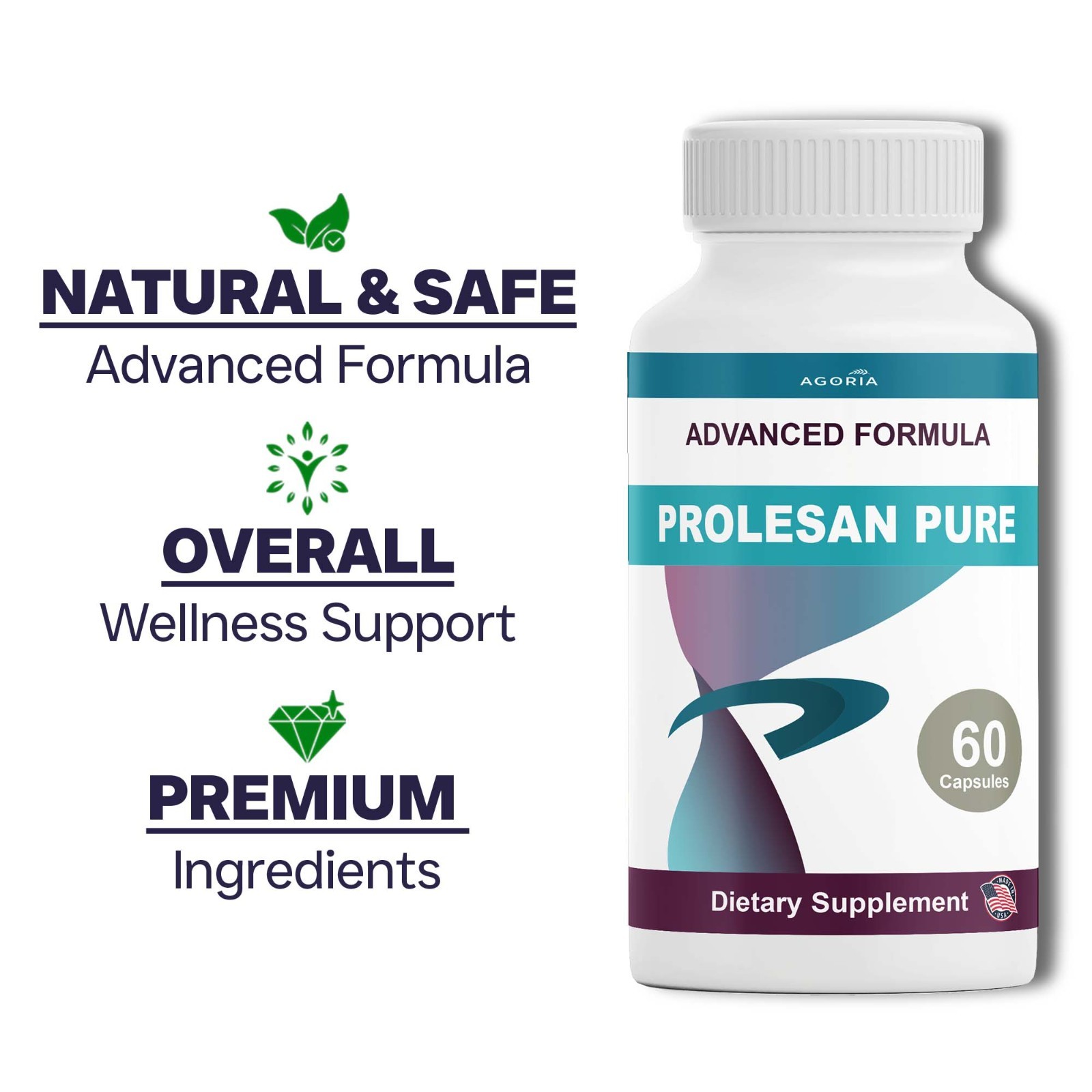 (3 Pack) Prolesan Pure Capsules – Weight Management, Metabolism & Energy Support