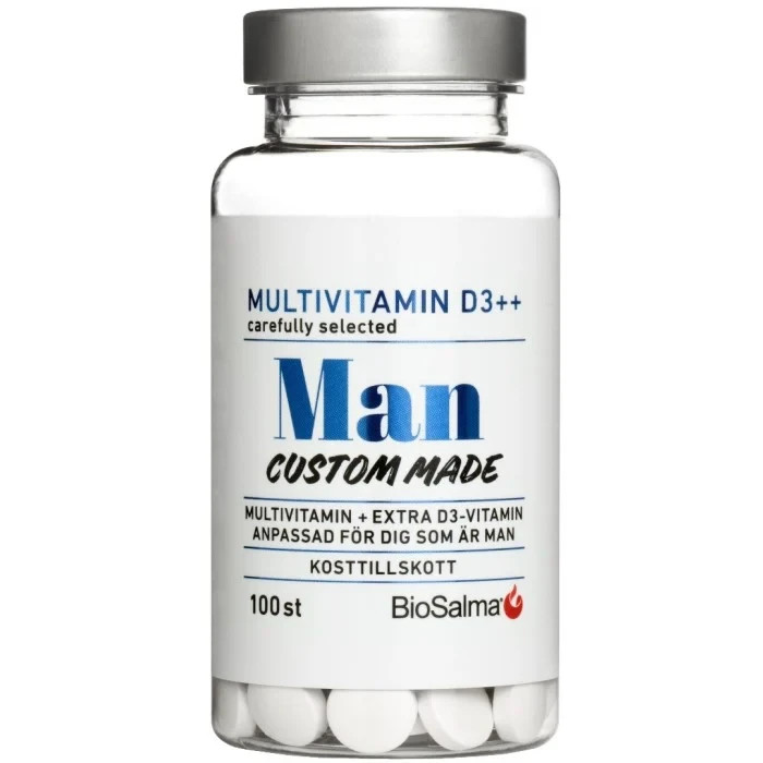 BioSalma Multivitamin D3++ Men 100 Tablets Extra Vitamin D3 + Minerals