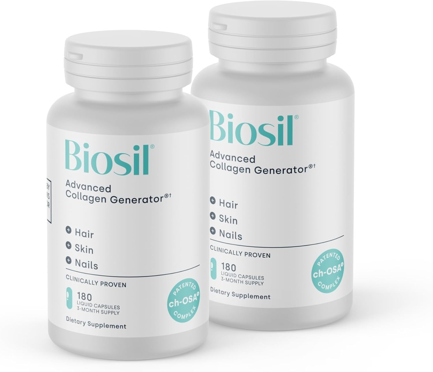 Pack of 2 Biosil Collagen Booster Supplement – 180 Liquid Capsules #7