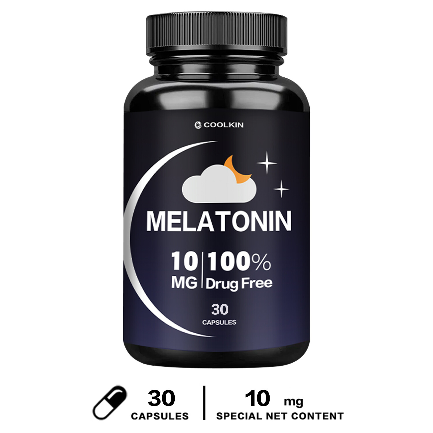 Melatonin 10mg – Sleep Aid, Fall Asleep Fast and Stay Asleep, Promote Relaxation